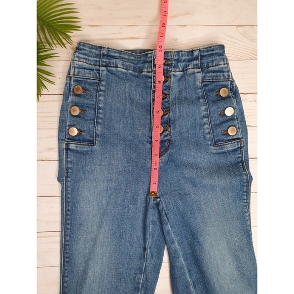 J Brand Natasha High Rise Skinny Jeans, Button Fly, Lovesick Light Wash, Size 24 - Picture 12 of 13